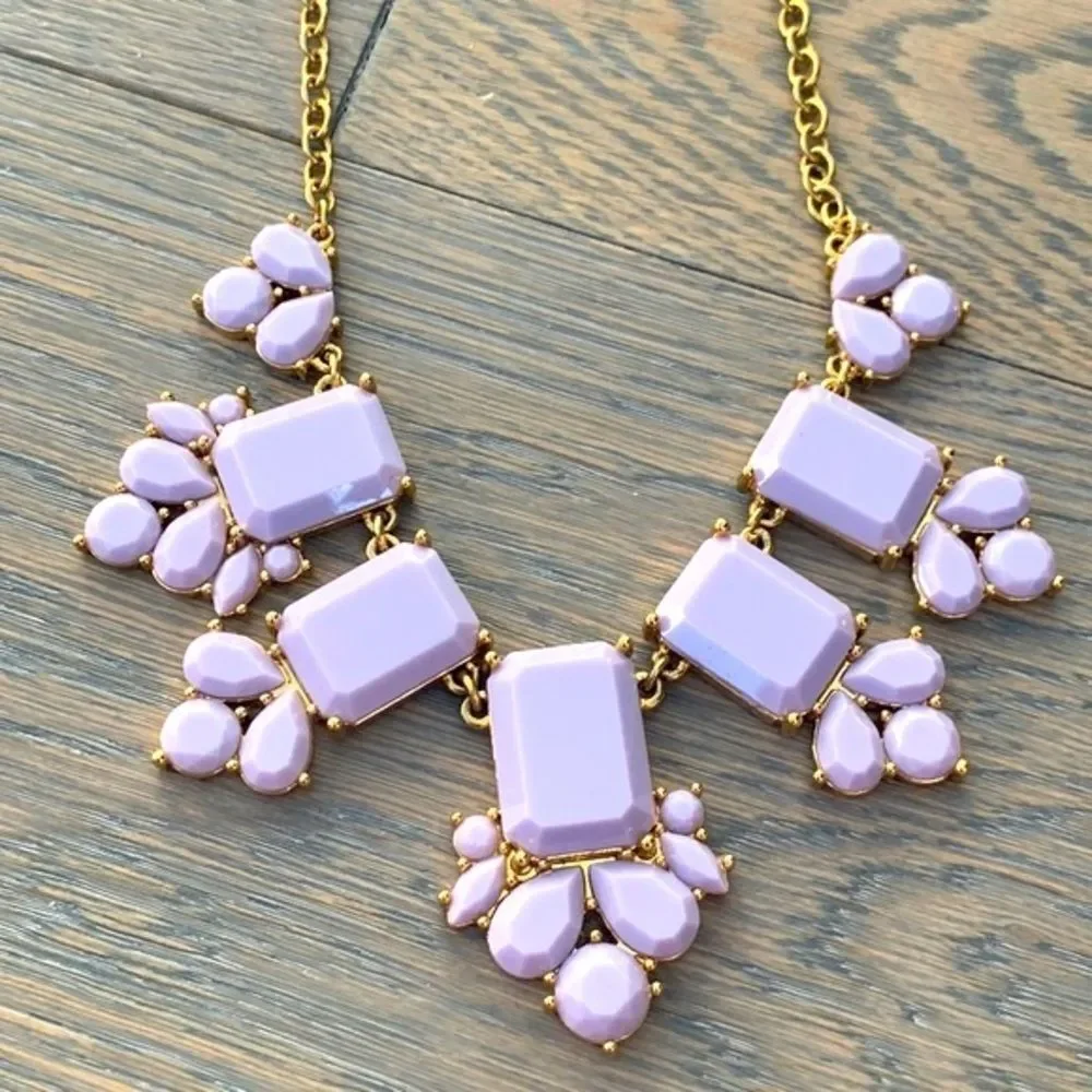 Kate Spade Lilac Daylight Jewels Necklace – Gold Tone Collar